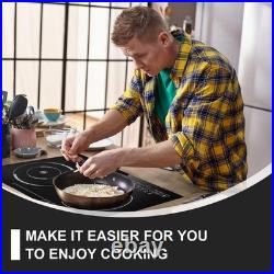 Induction Cooktop Electric Cooktop 2 Burner 110V Electric Stovetop Touch Control