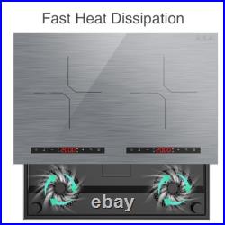 Induction Cooktop Electric Cooktop 2 Burner Electric Stovetop 110V Touch Control