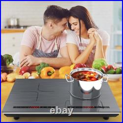 Induction Cooktop Electric Cooktop 2 Burner Electric Stovetop 110V Touch Control