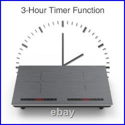 Induction Cooktop Electric Cooktop 2 Burner Electric Stovetop 110V Touch Control