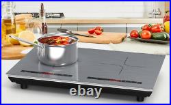 Induction Cooktop Electric Cooktop 2 Burner Electric Stovetop 110V Touch Control