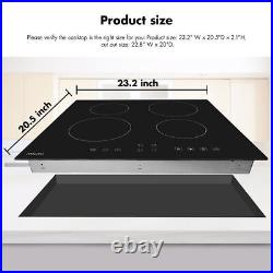 Induction Cooktop, thermomate Built-in Radiant Electric Stove Top, 9 Power Levels