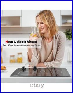 Induction Cooktop, thermomate Built-in Radiant Electric Stove Top, 9 Power Levels