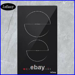 IsEasy 12 Built-in Induction Cooker, 2 Burners Electric Cooktop, Kitchen Stove US