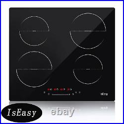 IsEasy 23'' Induction Hob 4 Burners Stove Built-in Cooktop Electric Cooker USA