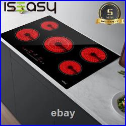IsEasy 30 Built-in Electric Ceramic Cooktop 5 Burners Glass Stove Touch Control IsEasy 30 Built-in Electric Ceramic Cooktop 5 Burners Glass Stove Touch Control