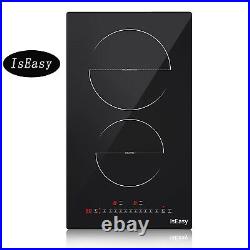 IsEasy 3400W Induction Cooktop Countertop Dual Cooker Burner Stove 220v Timer US
