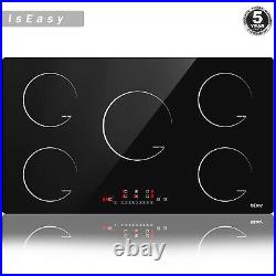 IsEasy 36 Drop-in Electric Induction Cooktop Smooth Top, 5 Burner, Touch, 8600W