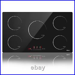 IsEasy 36 Drop-in Electric Induction Cooktop Stove 5 Burner Child Lock Timer US