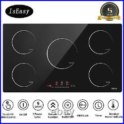 IsEasy 36 Electric Induction Cooker, Built-in, 5 Zone/Burner, Touch Control Hob US