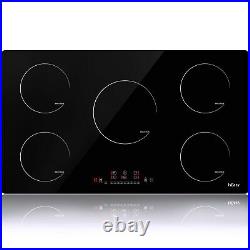 IsEasy 36 Electric Induction Cooktop Built-in 5 Burners Touch Control Timer Hob