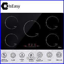 IsEasy 36 Induction Cooktop Built-In 5Burner Electric Induction Stove top Timer