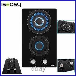 IsEasy Built-in Gas Cooktop Stainless Steel /Tempered Glass Panel LPG/NG Cooker