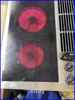 JENN AIR 30 Downdraft STAINLESS GLASS TOP BURNERS WORKS GREAT