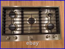 JENN AIR 36 Cooktop Stove Natural Gas 5 Burner Stainless Steel JGC536GS