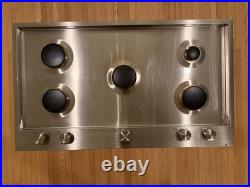 JENN AIR 36 Cooktop Stove Natural Gas 5 Burner Stainless Steel JGC536GS
