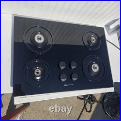 JENN-AIR Black Gas Cook Top CCG4573 Modern Glass 4-Burner Clean S1