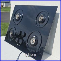 JENN-AIR Black Gas Cook Top CCG4573 Modern Glass 4-Burner Clean S1