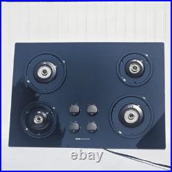 JENN-AIR Black Gas Cook Top CCG4573 Modern Glass 4-Burner Clean S1