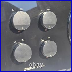 JENN-AIR Black Gas Cook Top CCG4573 Modern Glass 4-Burner Clean S1