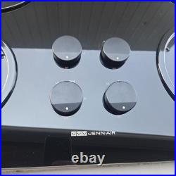 JENN-AIR Black Gas Cook Top CCG4573 Modern Glass 4-Burner Clean S1