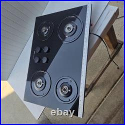 JENN-AIR Black Gas Cook Top CCG4573 Modern Glass 4-Burner Clean S1