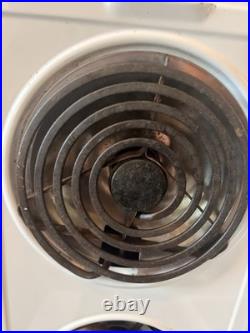 Jenn-Air 30 Electric Downdraft Cooktop White CVE4270W Grill Grates Lava Rocks