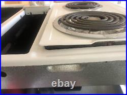 Jenn-Air 30 Electric Downdraft Cooktop with grill, 4 Burners, & Lava Rocks