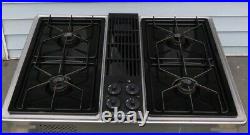 Jenn Air 30 Gas Cooktop CG206S. Stainless Steel Downdraft withGrill-READ