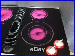 Jenn-Air 30 inch electric downdraft radiant glass cooktop black JED8430BDS