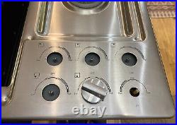 Jenn-Air 36 Inch Gas Downdraft Cooktop JGD3536WS01, Silver Pre-Owned