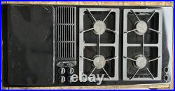 Jenn Air 45 Natural Gas Downdraft Cooktop 4 Burners With Grill Black JGD8345ADB