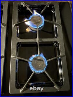 Jenn Air 45 Natural Gas Downdraft Cooktop 4 Burners With Grill Black JGD8345ADB