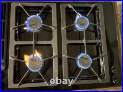 Jenn Air 45 Natural Gas Downdraft Cooktop 4 Burners With Grill Black JGD8345ADB