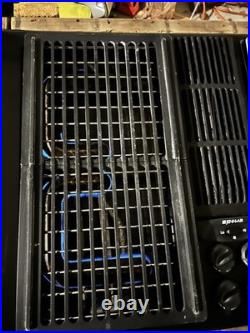 Jenn Air 45 Natural Gas Downdraft Cooktop 4 Burners With Grill Black JGD8345ADB