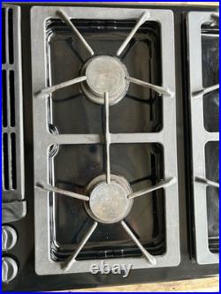 Jenn Air 45 Natural Gas Downdraft Cooktop 4 Burners With Grill Black JGD8345ADB