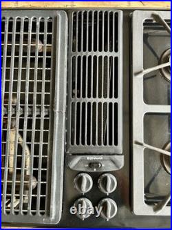 Jenn Air 45 Natural Gas Downdraft Cooktop 4 Burners With Grill Black JGD8345ADB