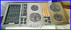 Jenn Air 47 Downdraft Electric Cooktop C301 Stainless 3 Bay with EXTRAS