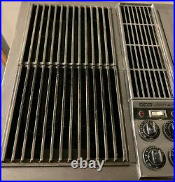Jenn Air 47 Downdraft Electric Cooktop Stainless 3 Bay with Grill & Griddle C301