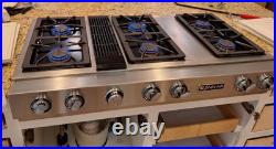 Jenn Air 47 Triple Bay Stainless Steel Natural Gas Downdraft Cooktop CVG4380P