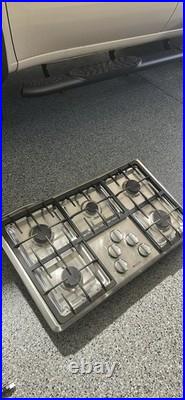 Jenn-Air 5 Burner Gas Cooktop Stainless Steel Silver/Black Knob Control