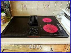 Jenn-Air BLACK Cooktop CVE4270b with cooktop and griddle 30 x 21 5/8 x 17