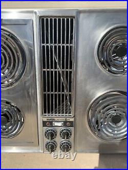 Jenn Air C-202 Electric Downdraft Vent Cooktop 30 Stainless Range Stove Top