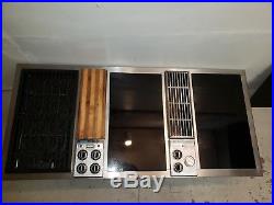 Jenn Air C301 Downdraft Triple 3 Bay Cooktop Stainless and Cartridges 48 inch
