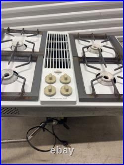 Jenn-Air CVG4280W 4-Burner Gas Downdraft Cooktop
