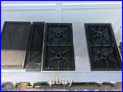 Jenn Air Downdraft Gas Range Cooktop 4 Burners+Griddle+Char-Grill Works Right
