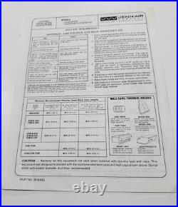 Jenn Air Electric Cooktop Downdraft Grill Model G102 TESTED Installation Sheets