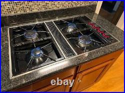 Jenn-Air Expressions Gas Downdraft Cooktop CVGX2423B Stovetop 34 Black