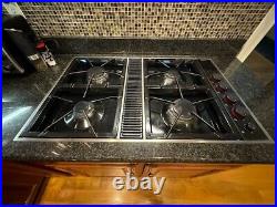 Jenn-Air Expressions Gas Downdraft Cooktop CVGX2423B Stovetop 34 Black