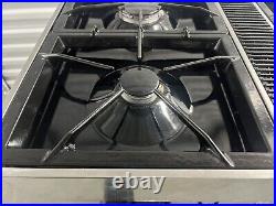 Jenn-Air Expressions Sealed Gas Downdraft Cooktop CVGX2423B Stovetop 34 Black